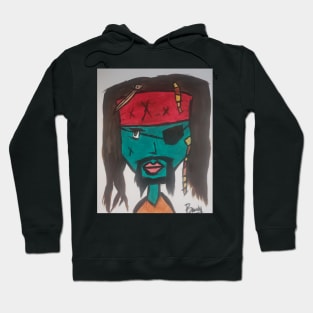 Blue Face Pirate Hoodie